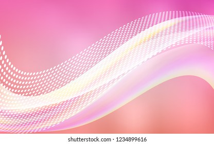 Light Pink vector template with circles, triangles. Modern abstract colorful illustration with spheres and lines. Pattern for beautiful websites.