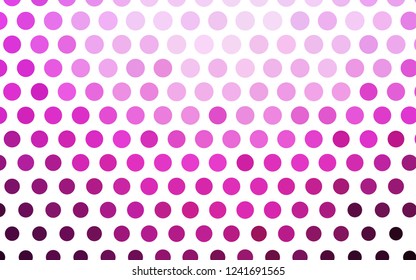 Light Pink vector template with circles. Modern abstract illustration with colorful water drops. Template for your brand book.