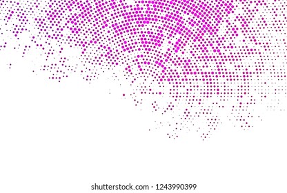 Light Pink vector template with circles. Modern abstract illustration with colorful water drops. Pattern for ads, leaflets.