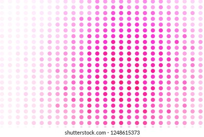 Light Pink vector template with circles. Blurred decorative design in abstract style with bubbles. Design for business adverts.