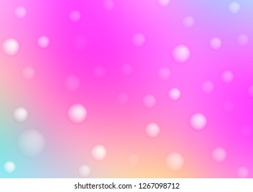 Light Pink vector template with circles. Illustration with set of shining colorful abstract circles. The pattern can be used for aqua ad, booklets.