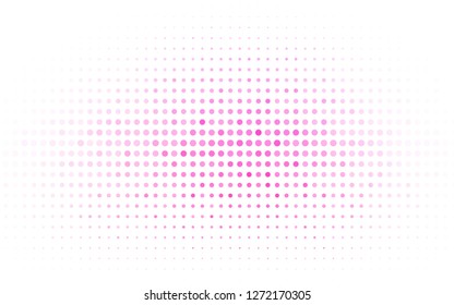 Light Pink vector template with circles. Blurred bubbles on abstract background with colorful gradient. Pattern for ads, booklets.