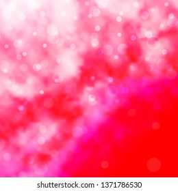 Light Pink vector template with circles. Abstract illustration with colorful spots in nature style. Pattern for booklets, leaflets.