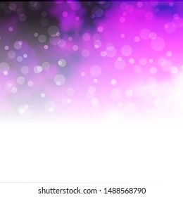 Light Pink vector template with circles. Illustration with set of shining colorful abstract spheres. Pattern for business ads.