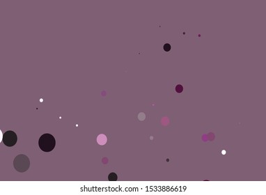 Light Pink vector template with circles. Modern abstract illustration with colorful water drops. Design for business adverts.
