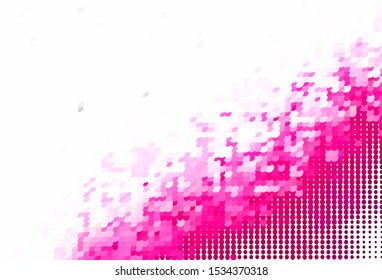 Light Pink vector template with circles. Beautiful colored illustration with blurred circles in nature style. Pattern for beautiful websites.