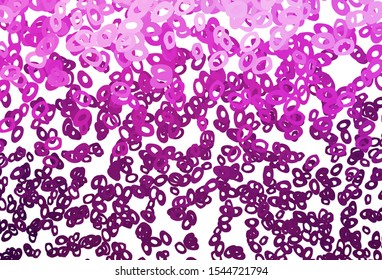 Light Pink vector template with circles. Abstract illustration with colored bubbles in nature style. Pattern for beautiful websites.