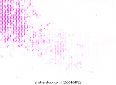 Light Pink vector template with circles. Illustration with set of shining colorful abstract circles. Pattern for ads, leaflets.