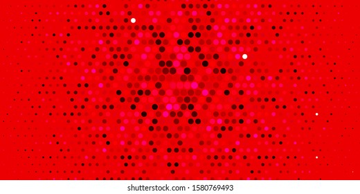 Light Pink vector template with circles. Modern abstract illustration with colorful circle shapes. Pattern for websites.