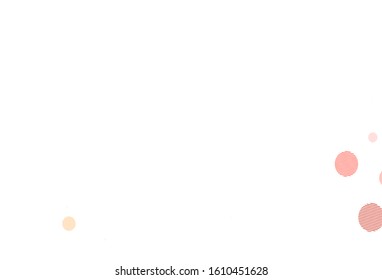 Light Pink vector template with circles. Abstract illustration with colored bubbles in nature style. Pattern for futuristic ad, booklets.