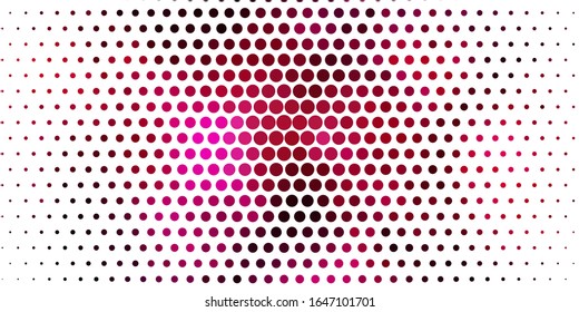 Light Pink vector template with circles. Illustration with set of shining colorful abstract spheres. Pattern for websites.
