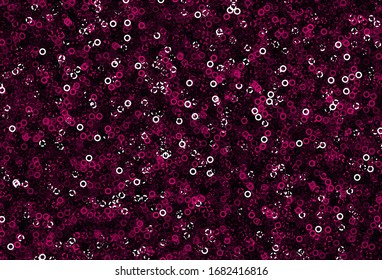 Plantilla vectorial rosa claro con círculos. Hermosa ilustración de color con círculos borrosos en estilo natural. Diseño para afiches, banner de sitios web.