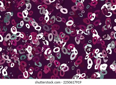Light Pink vector template with circles. Blurred bubbles on abstract background with colorful gradient. Pattern for beautiful websites.
