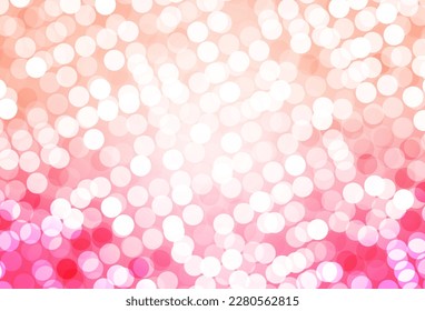 Light Pink vector template with circles. Abstract illustration with colored bubbles in nature style. Pattern for textures of wallpapers.