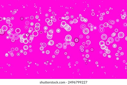 Light Pink vector template with circles. Beautiful colored illustration with blurred circles in nature style. Pattern for ads, leaflets.