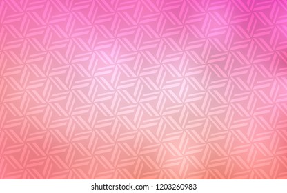 Light Pink vector template with crystals, triangles. Illustration with set of colorful triangles. Pattern for busines ad, booklets, leaflets