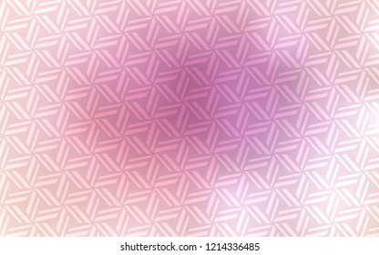 Light Pink vector template with crystals, triangles. Glitter abstract illustration with triangular shapes. Pattern for commercials.
