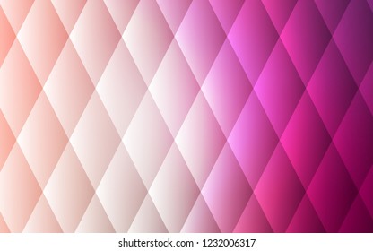 Light Pink vector template with crystals, rectangles. Rectangles on abstract background with colorful gradient. Pattern for commercials.