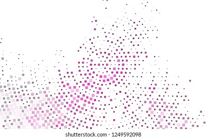 Light Pink vector template with crystals, rectangles. Illustration with set of colorful rectangles. Smart design for your business advert.