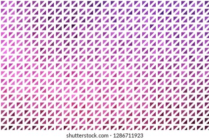 Light Pink vector template with crystals, triangles. Triangles on abstract background with colorful gradient. Pattern can be used for websites.