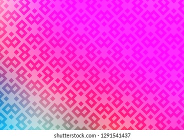 Light Pink vector template with crystals, rectangles. Modern abstract illustration with colorful rectangles. Modern template for your landing page.