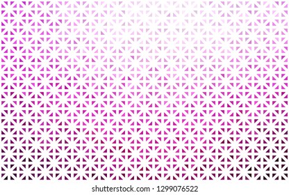 Light Pink vector template with crystals, triangles. Illustration with set of colorful triangles. Best design for your ad, poster, banner.