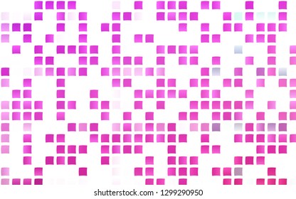 Light Pink vector template with crystals, rectangles. Beautiful illustration with rectangles and squares. The template can be used as a background.