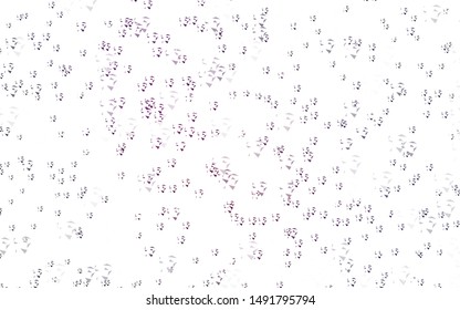 Light Pink vector template with crystals, triangles. Illustration with set of colorful triangles. Pattern for commercials.