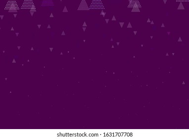 Light Pink vector template with crystals, circles. Modern abstract illustration with colorful dots, lines. Pattern for commercials.