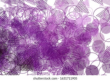 Light Pink vector template with crystals, circles. Illustration with set of colorful circles, triangles. Smart design for your adverts.