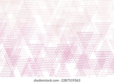 Light Pink vector template with crystals, circles. Beautiful illustration with circles, triangles in nature style. Pattern for commercials.