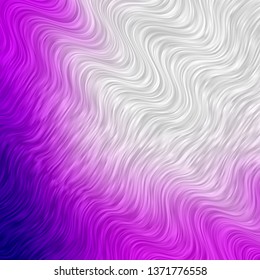 Light Pink vector template with curved lines. Colorful illustration with curved lines. Pattern for websites, landing pages.