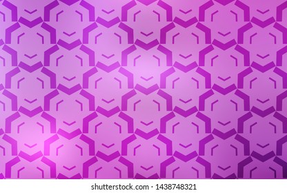 Light Pink vector template with curved lines. An elegant bright illustration with gradient. The best colorful design for your business.