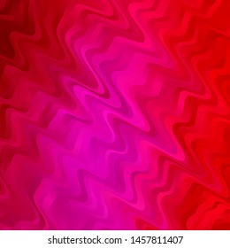 Light Pink vector template with curved lines. Illustration in halftone style with gradient curves. Template for cellphones.