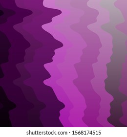 Light Pink vector template with curved lines. Colorful geometric sample with gradient curves.  Best design for your ad, poster, banner.