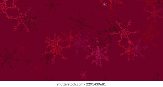 Light Pink vector template with curved lines. Abstract illustration with bandy gradient lines. Pattern for business booklets, leaflets