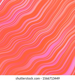 Light Pink vector template with curves. Colorful abstract illustration with gradient curves. Pattern for commercials, ads.
