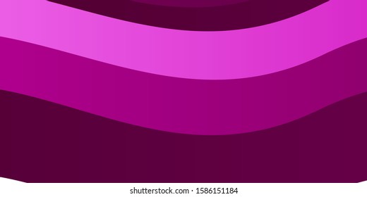 Light Pink vector template with curves. Gradient illustration in simple style with bows. Pattern for websites, landing pages.
