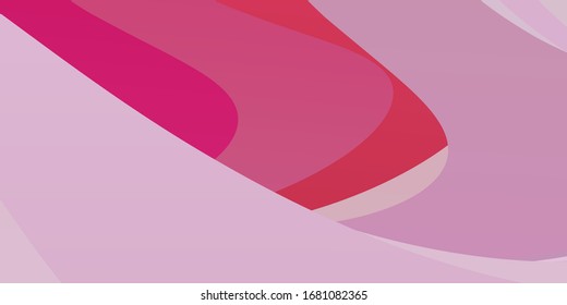 Light Pink vector template with curves. Abstract gradient illustration with wry lines. Pattern for commercials, ads.