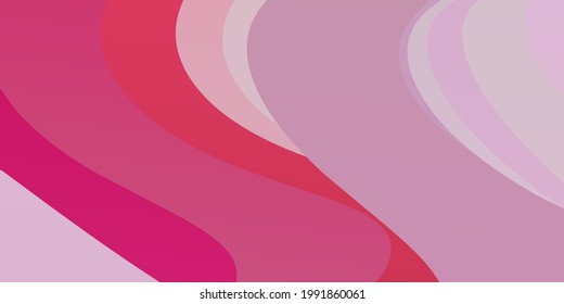 Light Pink vector template with curves. Abstract gradient illustration with wry lines. Pattern for commercials, ads.