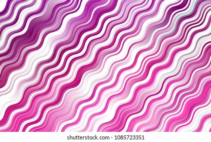 Light Pink vector template with lava shapes. A vague circumflex abstract illustration with gradient. The elegant pattern for brand book.