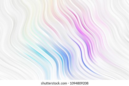 Light Pink vector template with lava shapes. Shining crooked illustration in marble style. Marble design for your web site.