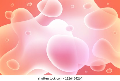 Light Pink vector template with lava shapes. Creative geometric illustration in memphis style with gradient. A new texture for your  ad, booklets, leaflets.