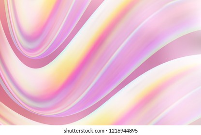 Light Pink vector template with lava shapes. Creative geometric illustration in marble style with gradient. Pattern for your business design.
