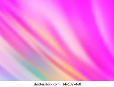 Light Pink vector template with lava shapes. Colorful illustration in abstract marble style with gradient. A new texture for your  ad, booklets, leaflets.