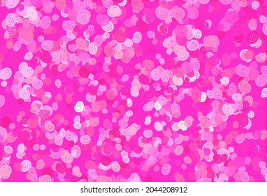 Light Pink vector template with lava shapes. Modern gradient abstract illustration with bandy lines. The best blurred design for your business.