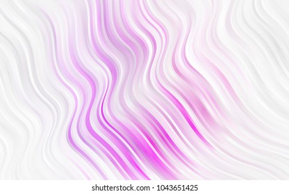 Light Pink vector template with lines, ovals. A sample with blurred bubble shapes. The template for cell phone backgrounds.