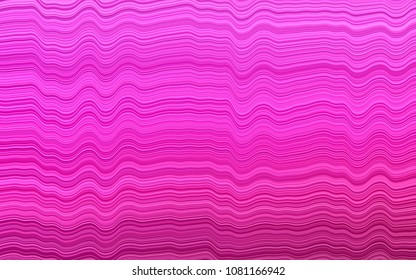 Light Pink vector template with lines, ovals. A sample with blurred bubble shapes. Pattern for your business design.