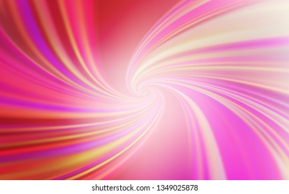 Light Pink vector template with lines. Brand new colorful illustration in simple style. Colorful wave pattern for your design.
