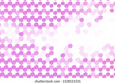Light Pink vector template with lines. Glitter abstract illustration with wry lines. Template for cell phone screens.